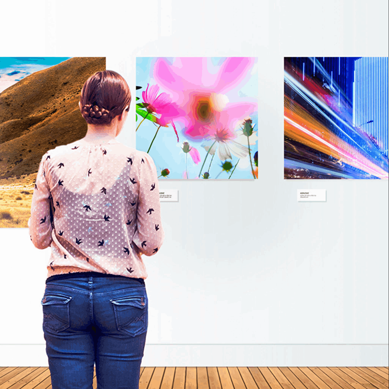 Fotos en cartró ploma, exposició